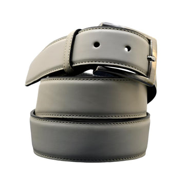 Men's Belt Andres Sendra 9212 white Leather silver hook