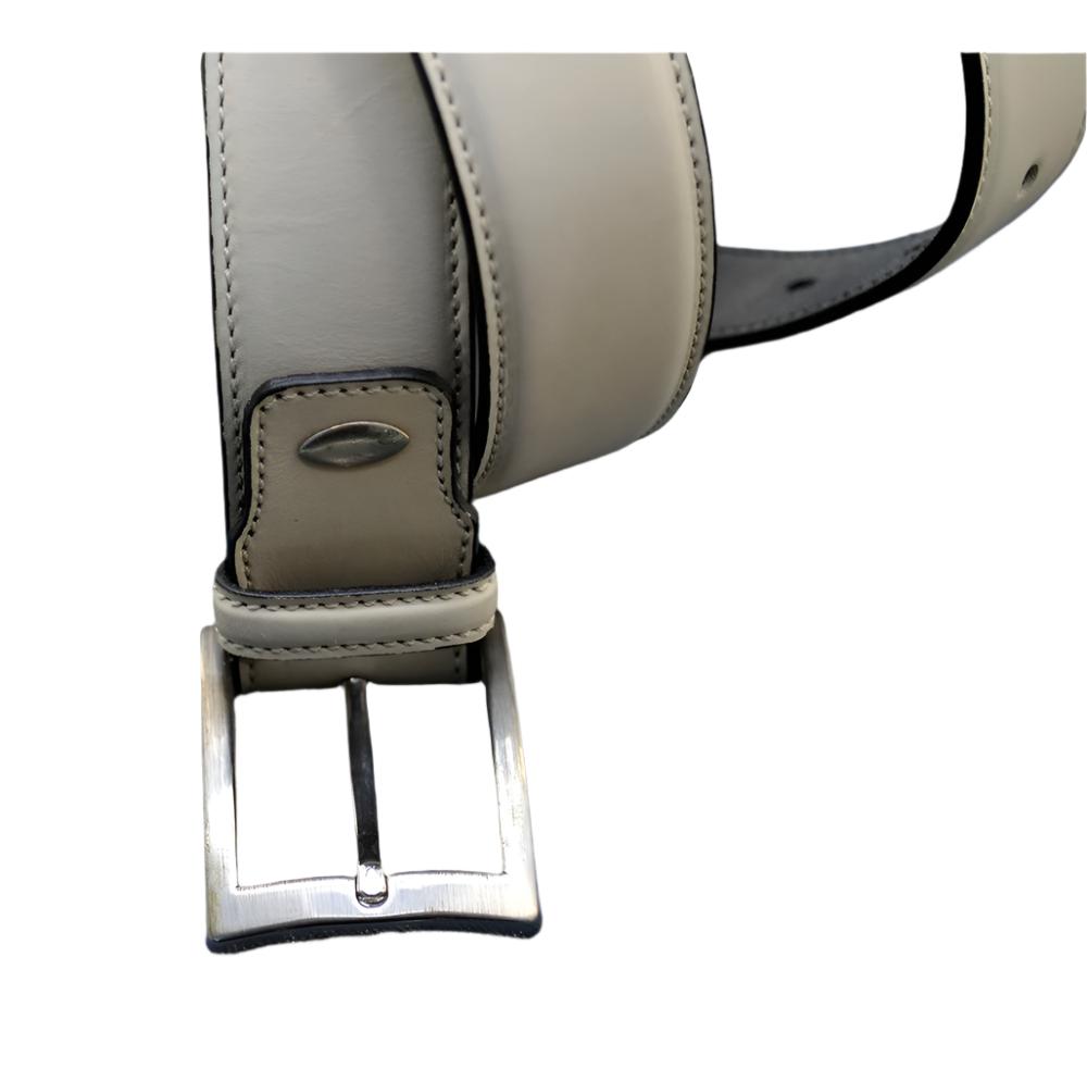 Men's Belt Andres Sendra 9212 white Leather silver hook