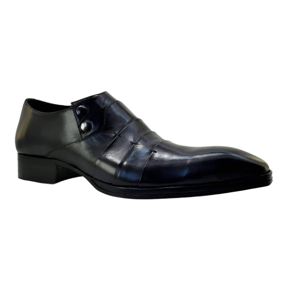 Men's Italian Shoes Jo Ghost 1831L Black Leather Formal Shoes