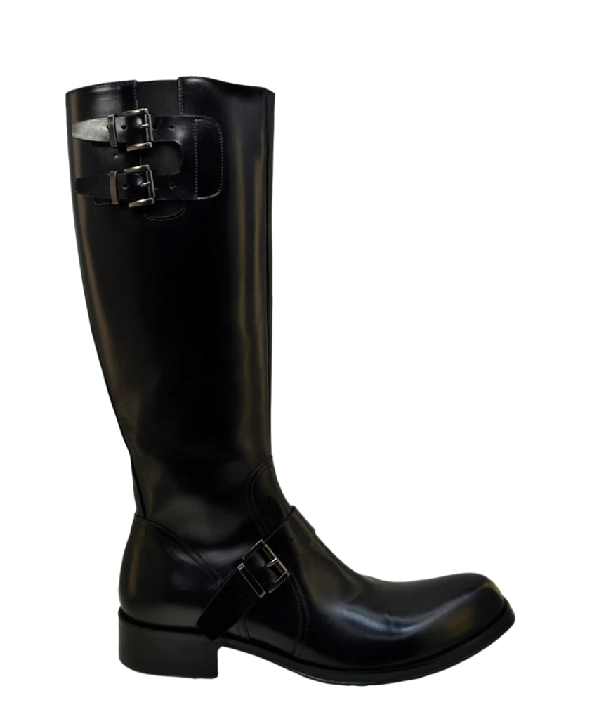 Men's Italian Boots Jo Ghost 2014 Black Leather Formal Riding Boots