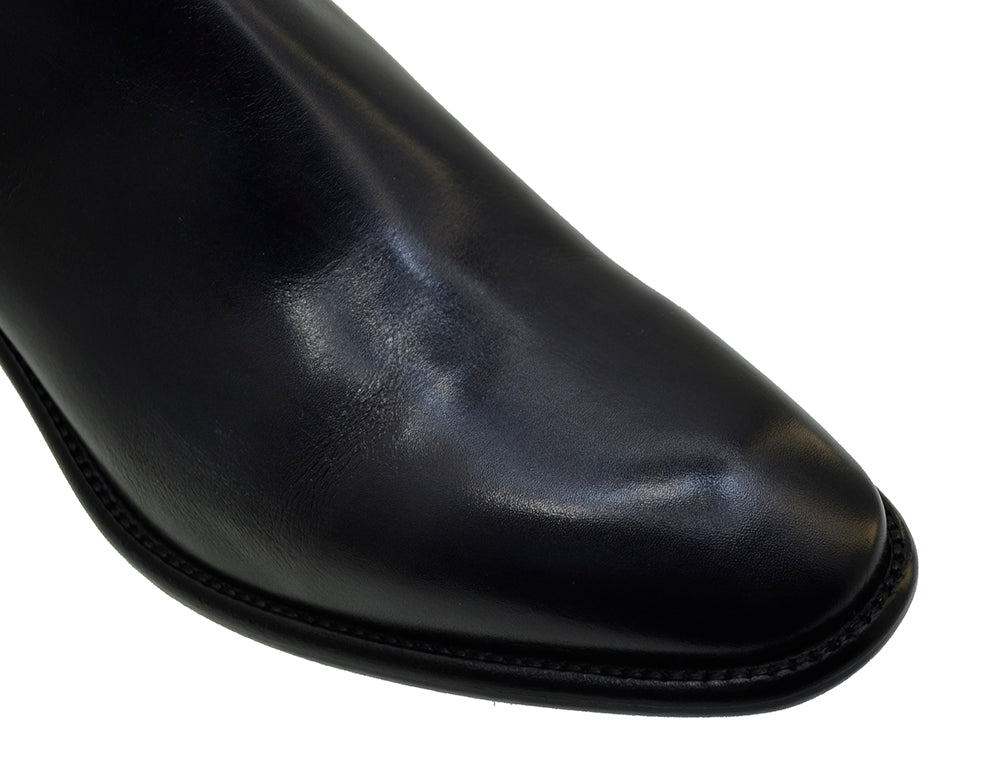 Italian Men's Shoes Jo Ghost 2826 Black Leather Dress Ankle Chelsea Boots