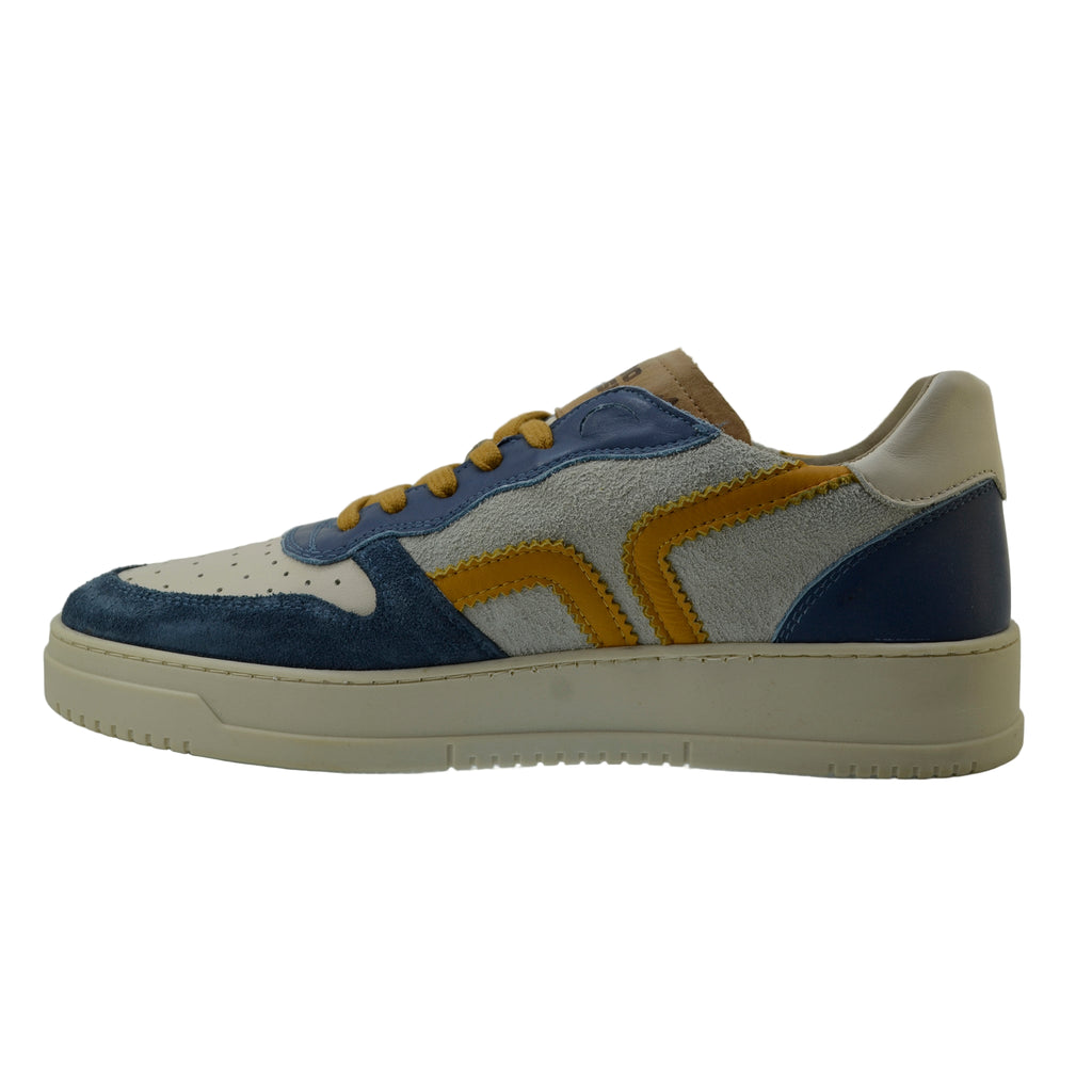 Men's Sneaker Kamo-Gutsu Campo-048 Jeans Combi sneaker blends retro sport