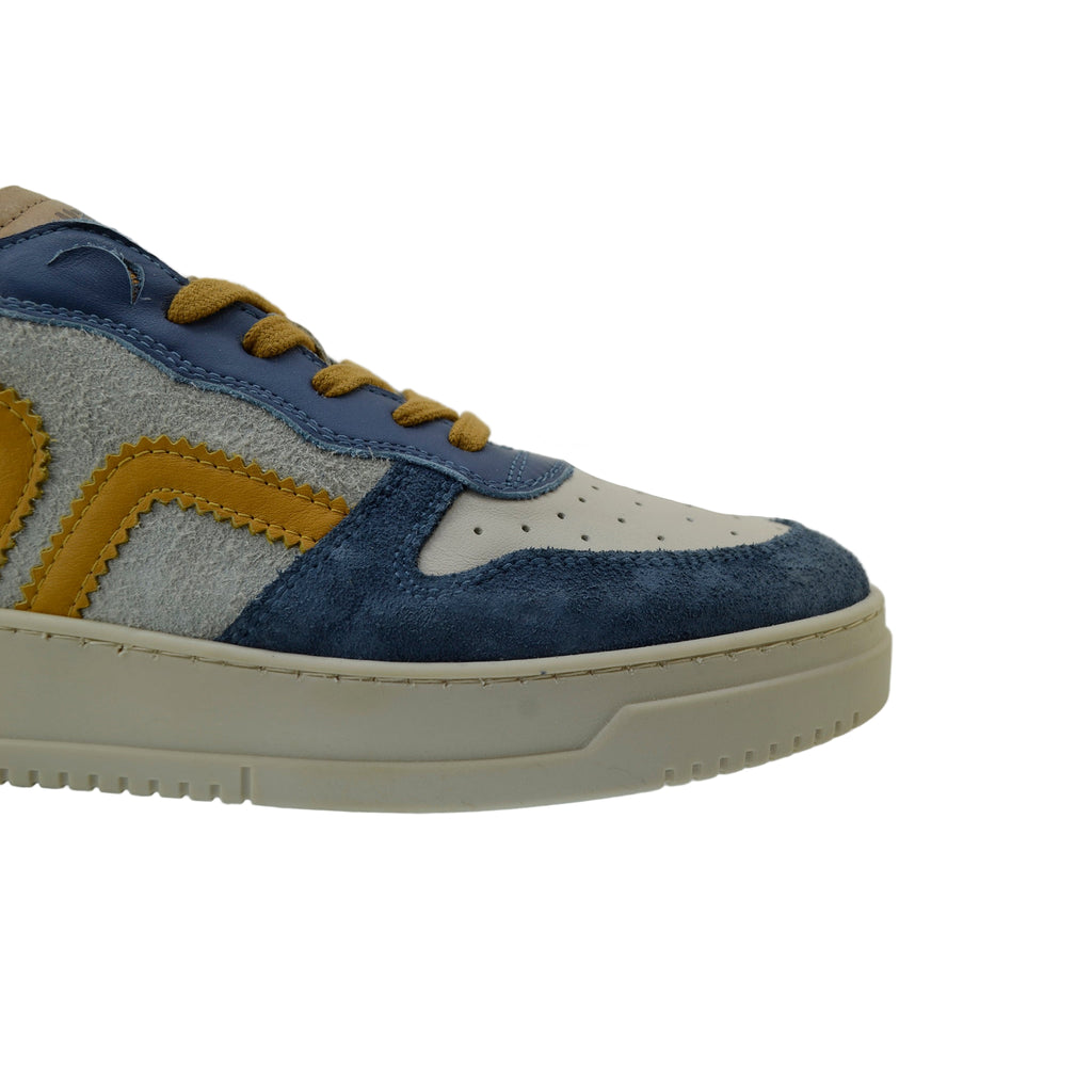 Men's Sneaker Kamo-Gutsu Campo-048 Jeans Combi sneaker blends retro sport