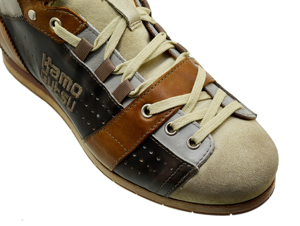 Kamo Gutsu Italian Shoes Tifo 105BN Colour Combination Low cut Ankle Sneaker Shoes