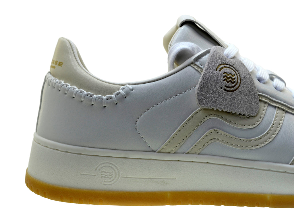 PrimaBase Italy Sneakers Model 50470 White Leather Suede Sneaker