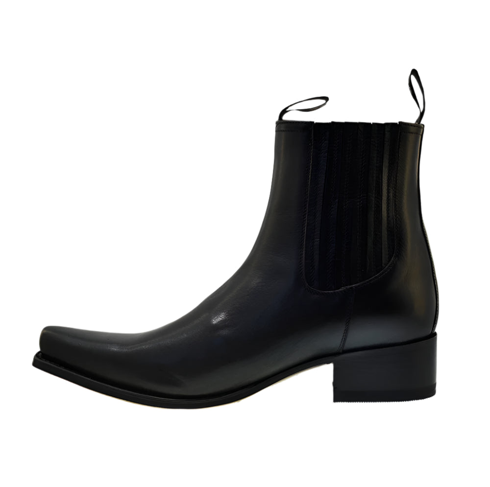 Men's Chelsea Boots Sendra 1692M Black Leather Ankle Boots