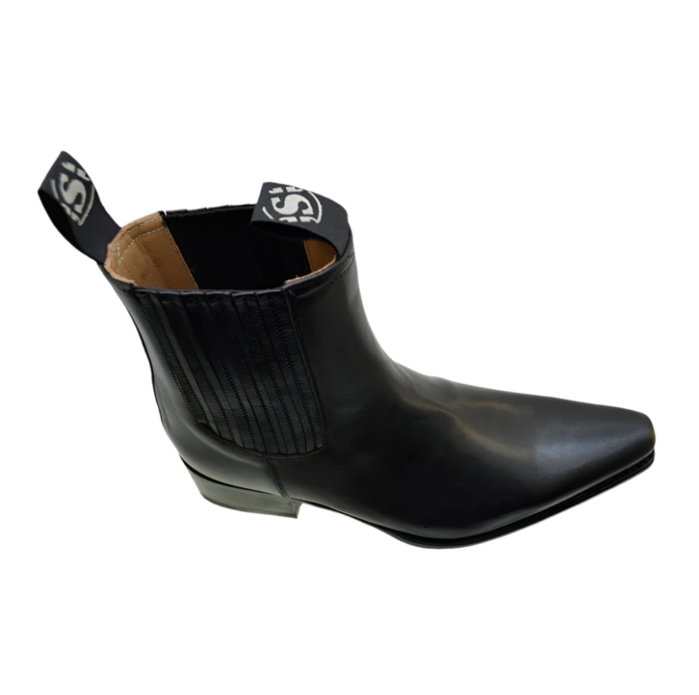 Men's Chelsea Boots Sendra 1692M Black Leather Ankle Boots