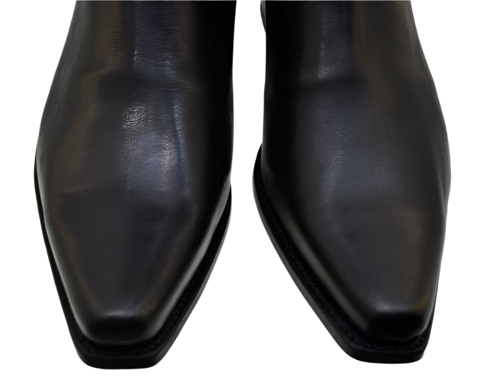 Men's Chelsea Boots Sendra 1692M Black Leather Ankle Boots