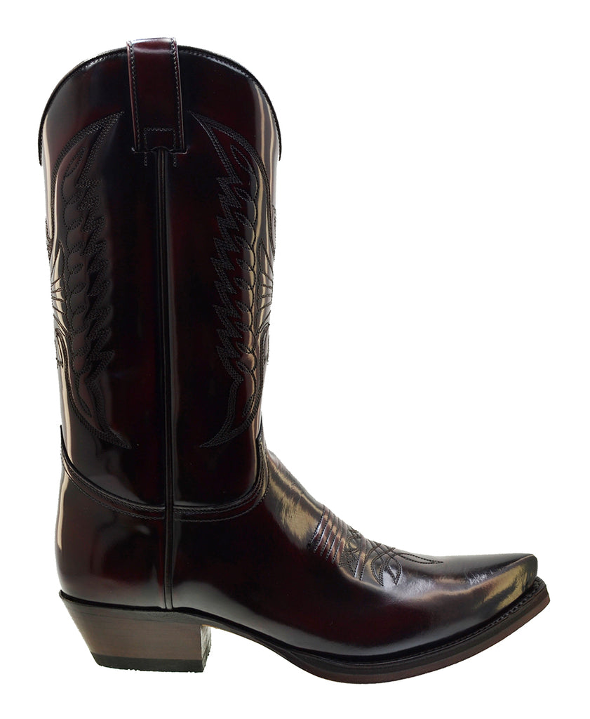 Sendra 2073 Fushia Leather West Heel Mid Calf Women Cowboy Boots