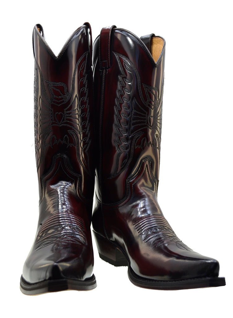 Sendra 2073 Fushia Leather West Heel Mid Calf Women Cowboy Boots