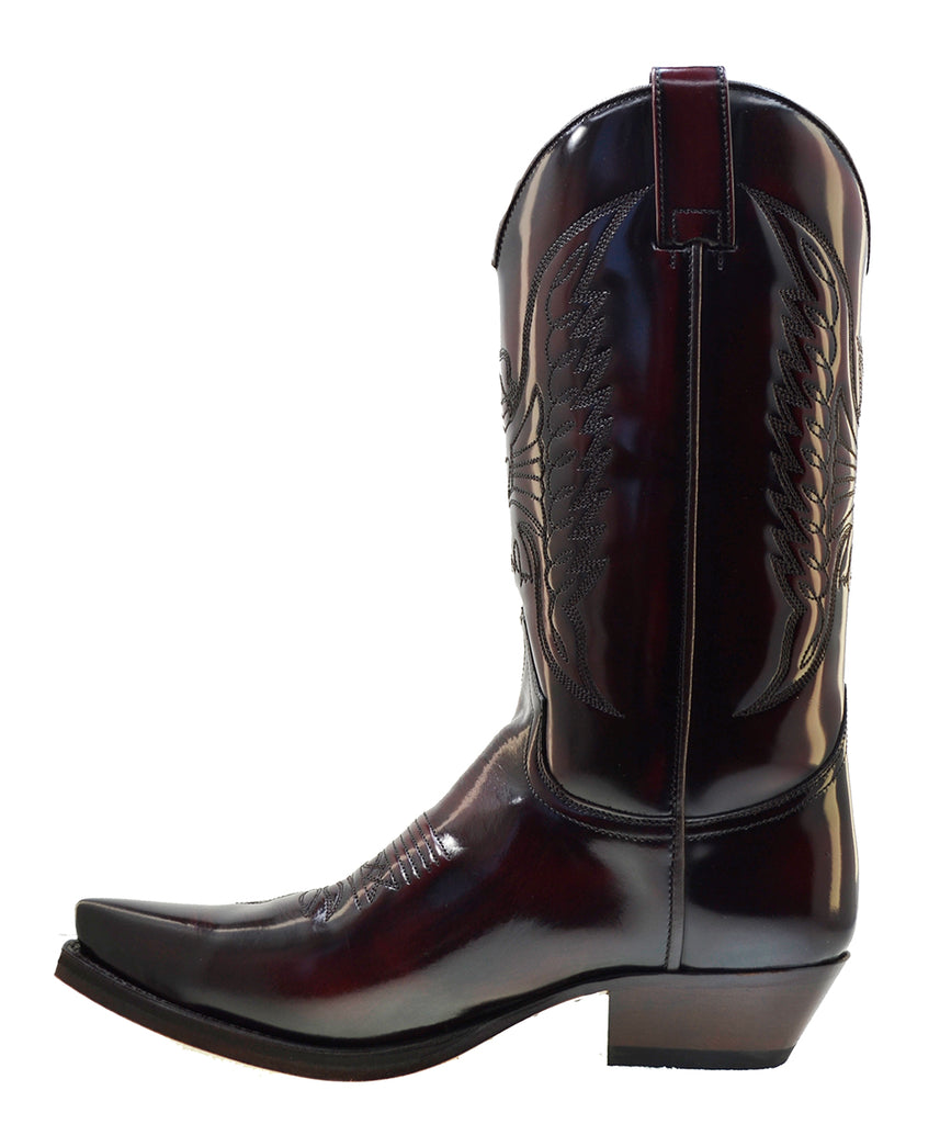 Sendra 2073 Fushia Leather West Heel Mid Calf Women Cowboy Boots