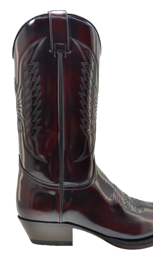 Sendra 2073 Fushia Leather West Heel Mid Calf Women Cowboy Boots