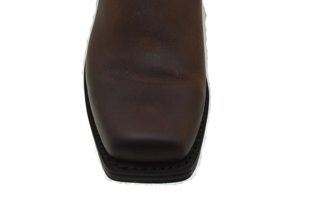 Women's Biker Boots Sendra 2380 Harness Brown Leather Cuban Heel