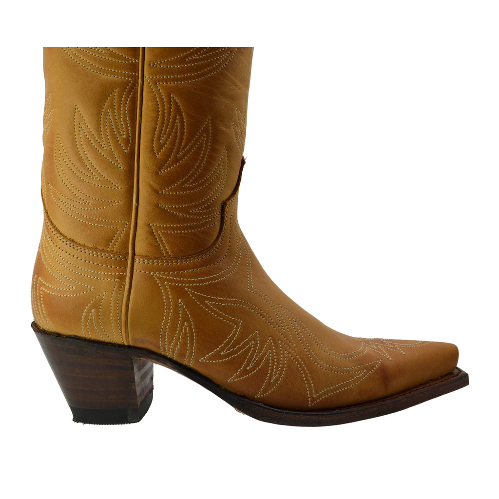 Women's boots Sendra 6305 Light Tan Nubuck Cowgirls Boots