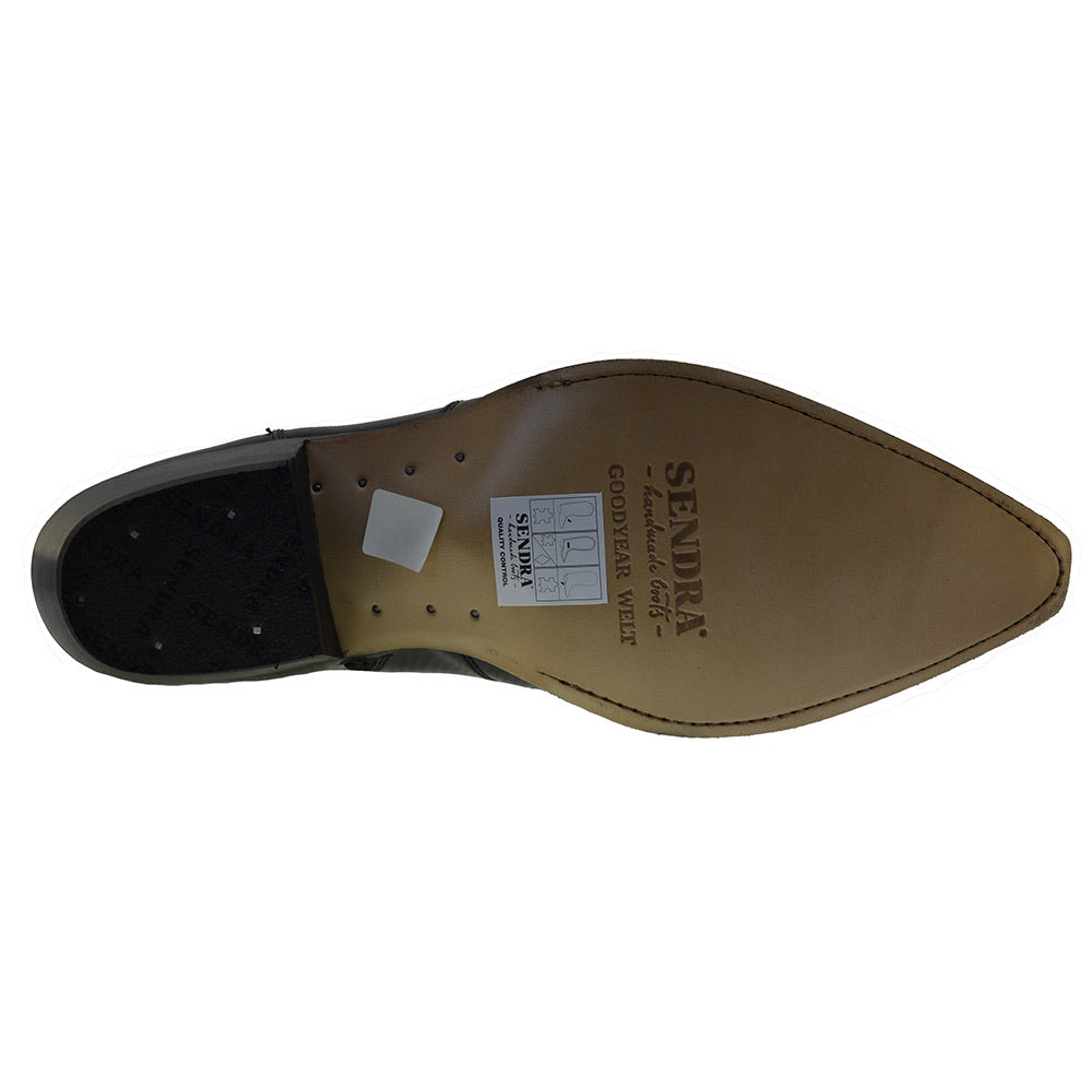 Sendra 7826W Fuchsia Leather Cuban Heel Ankle Cowboy Boots