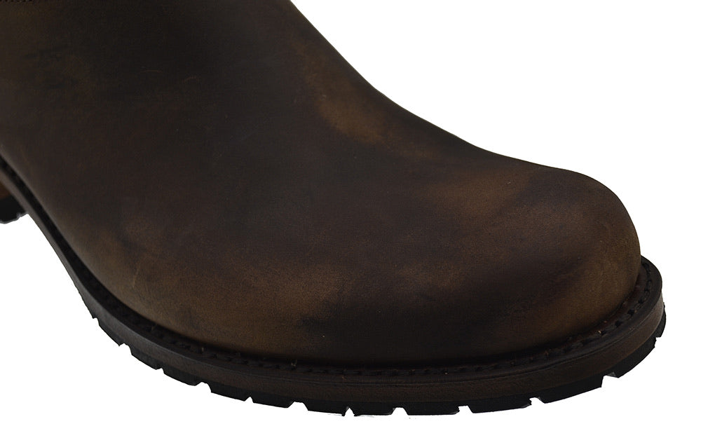 Men's Biker Boots Sendra 3165 Brown Vintage Leather size 46