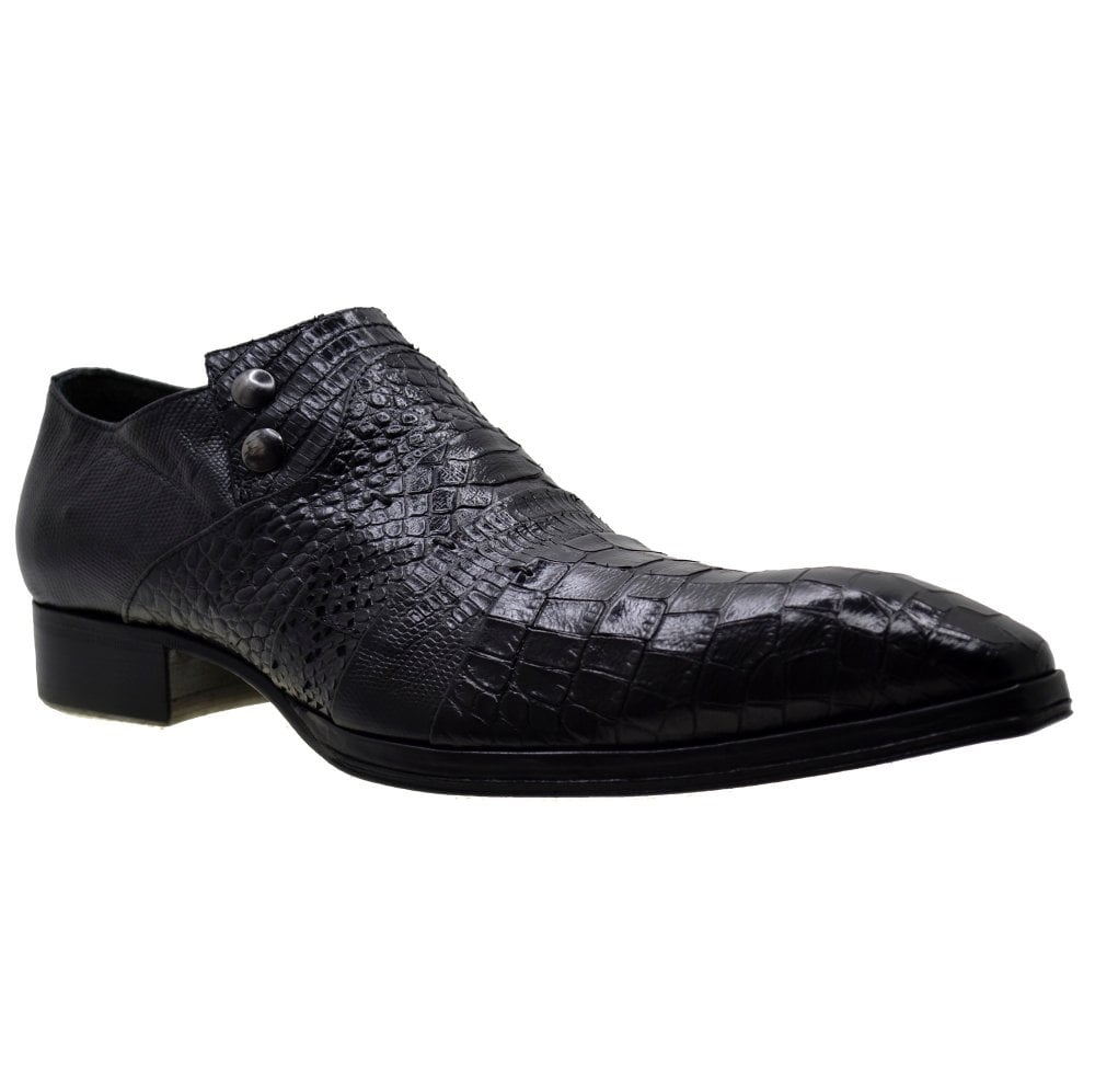 Jo Ghost Print Crocodile Dress Shoes