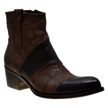 Women's Italian Shoes Jo Ghost 4044 Brown Leather Ankle Boots