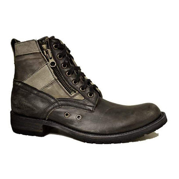 Men's Biker Boots Sendra 10111 Grey  Washed Leather