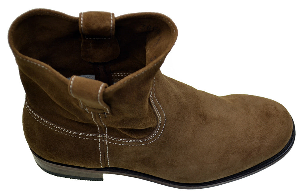 Women's Biker Boots Sendra 13012 Chestnut Suede
