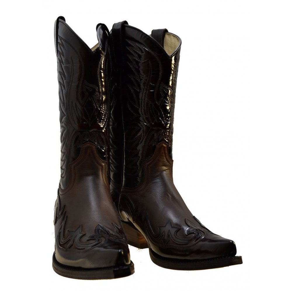 Sendra 3241 Fushia Leather Ibiza Heel Mid Calf Cowboy Boots