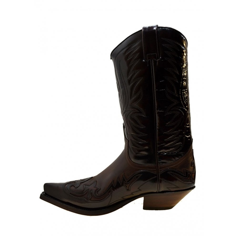 Sendra 3241 Fushia Leather Ibiza Heel Mid Calf Cowboy Boots