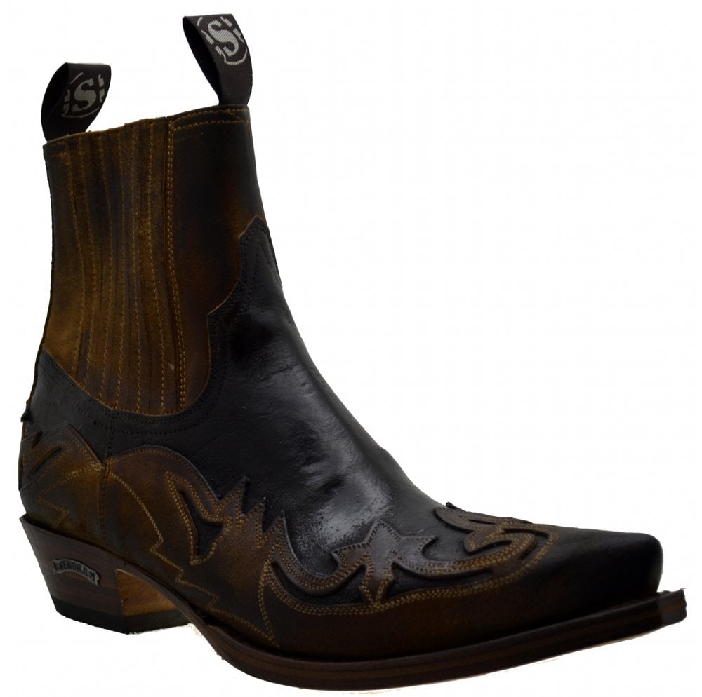 Sendra Men's Shoes 4660 Quercia Ankle Cowboy Boots