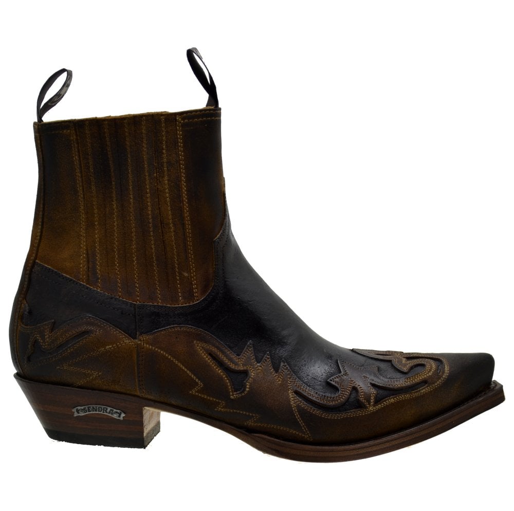 Sendra 4660 Quercia Leather Ankle Cowboy Boots