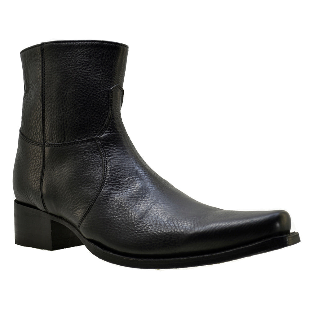 Sendra Men's Shoes 5200M Black Leather Formal Ankle Chelsea Boots