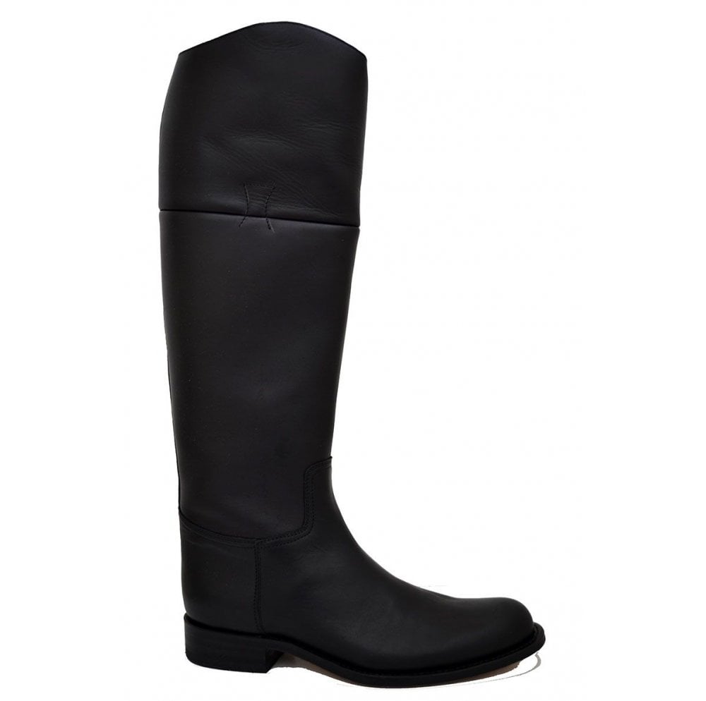 Men's Riding Boots Sendra 6629 Black Leather Zipper Boots