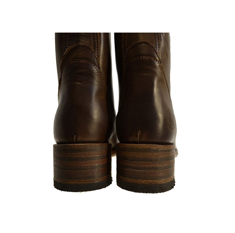 Women's Riding Boots Sendra 8515 Brown Leather Pull up Boots