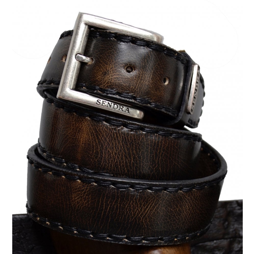 Sendra Men's Belt 8563 Brown Leather Belt