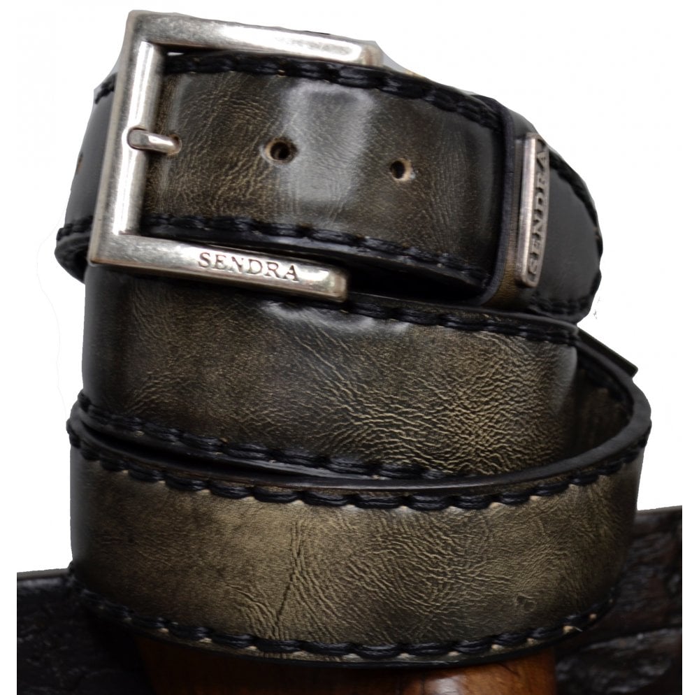 Sendra Men's Belt 8563 Grey Leather Belt