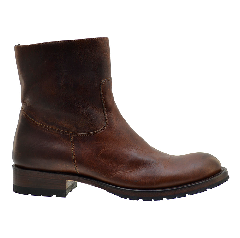 Sendra 9491 Brown Leather Ankle Biker Boots