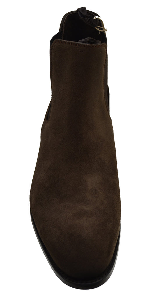 Sendra 9904 Brown Suede Pull up Ankle Chelsea Boots
