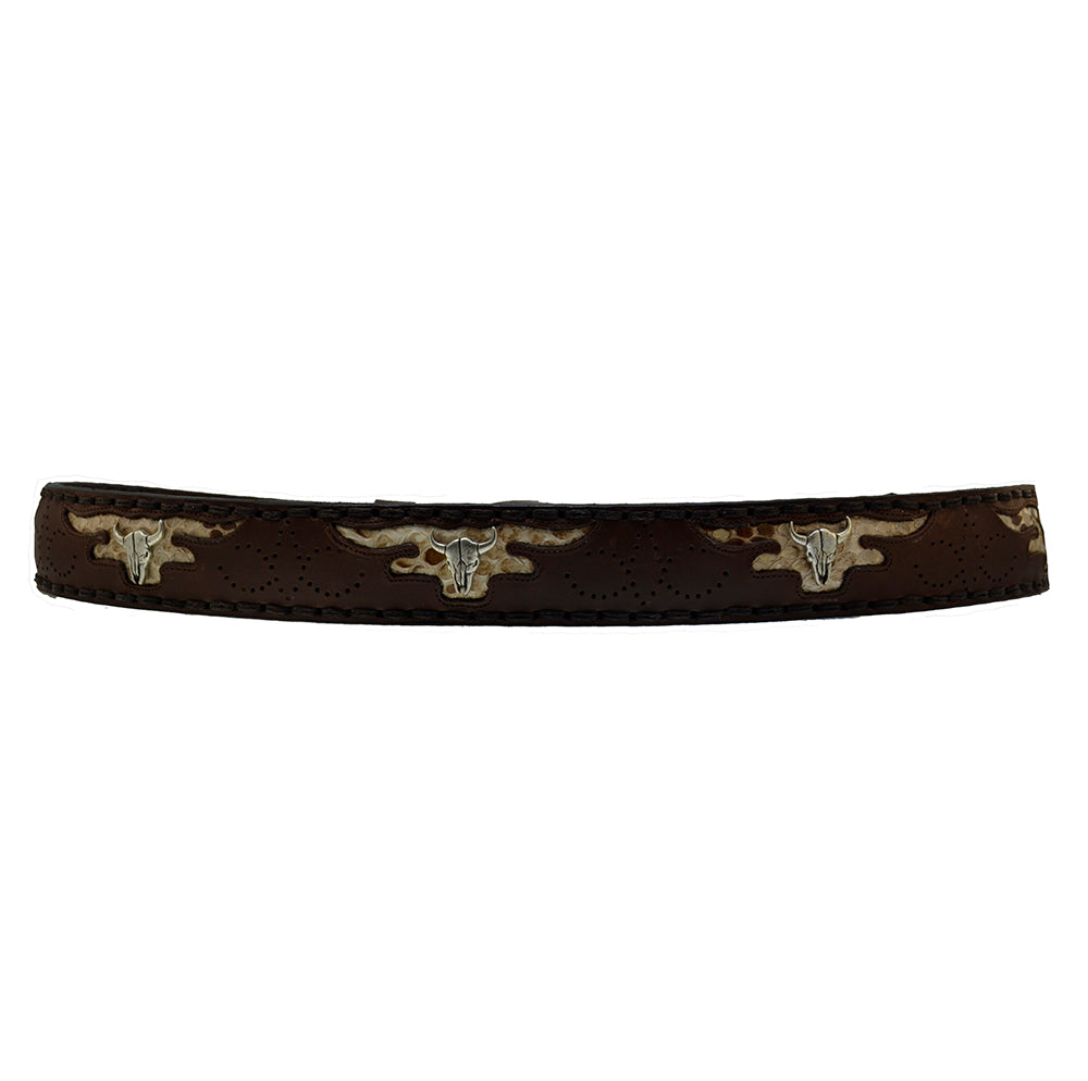 Sendra Belt 8322 SP Brown Leather Python Skin Toro Buckle